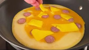 💯 Приготовьте тосты и сосиски？ Вкусный завтрак за 5 минут❗️