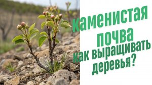 Каменистая почва на участке.