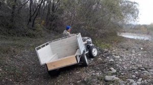 ЗИД 4,5 переломка 4х4 минигрузовик, минитрактор. Учимся ходить.  Home made tractor.