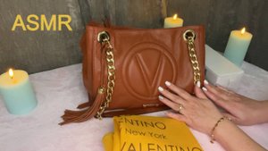 ASMR 👜ЧТО В МОЕЙ СУМКЕ Mario Valentino/ШЕПОТ РЕЛАКС Триггеры Звук кожи цепочек пластика🫠😴