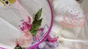 Мои вышивальные процессы в работе.