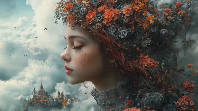 На грани мечты и реальности. Стимпанк, барокко.  AI Short Film - Vivad