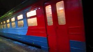 Электропоезд ЭР2Т-7189 отправление станция Нара(Наро-Фоминск)24.12.2014