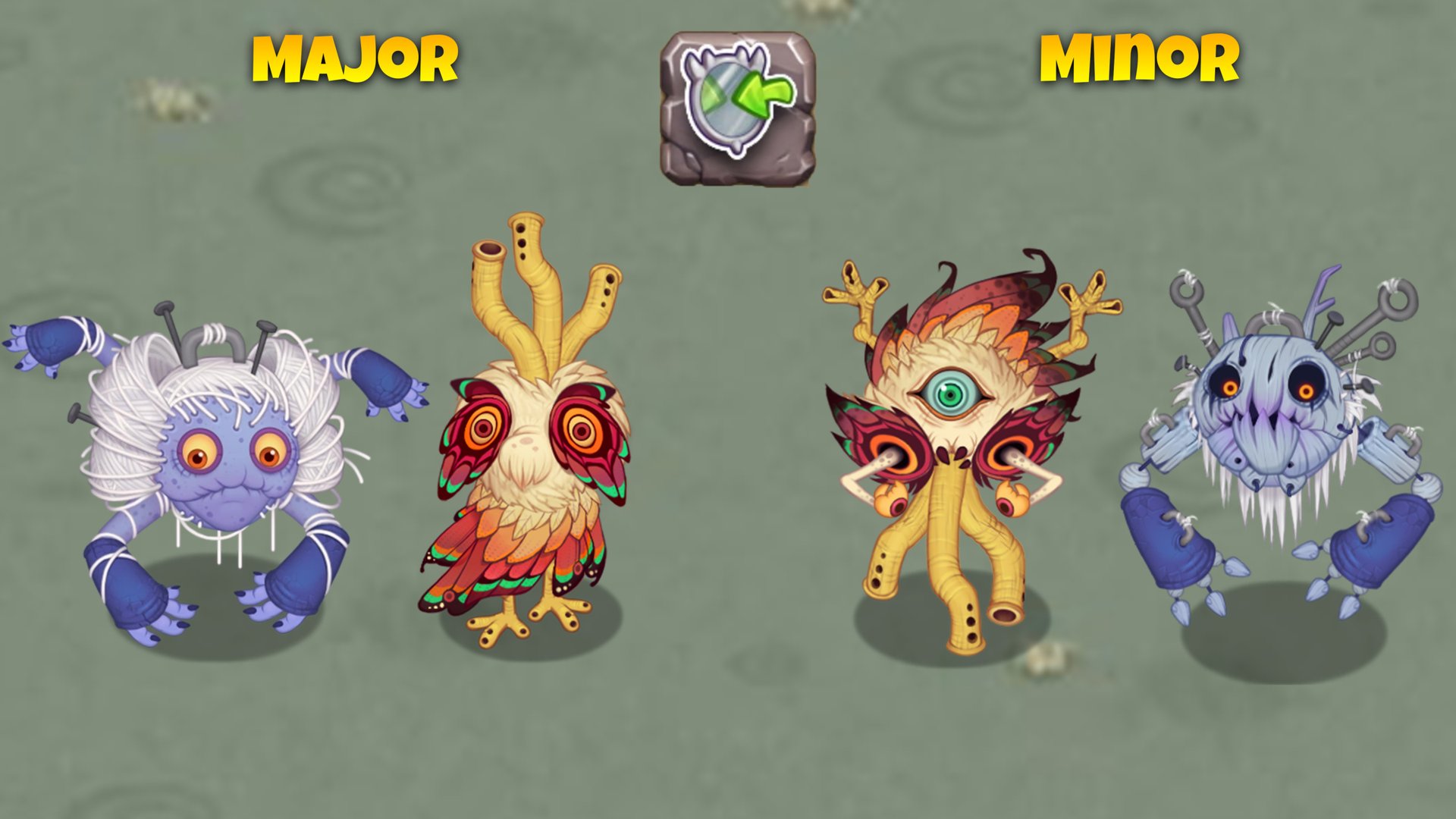 All Paironormal Monsters Comparison - Major Vs Minor ~ My Singing Monsters смотреть онлайн