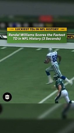 LUCKIEST TOUCHDOWNS In NFL History: Randal Williams Scores the Fastest TD in NFL History
