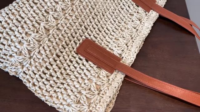 Large Capacity Square Straw Bag смотреть онлайн