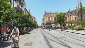 Севилья, Испания 🇪🇸 / Август 2023 / Пешеходная экскурсия в формате 4K-HDR