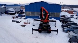 Седельный тягач 6х6 с КМУ SunHunk K-328-4