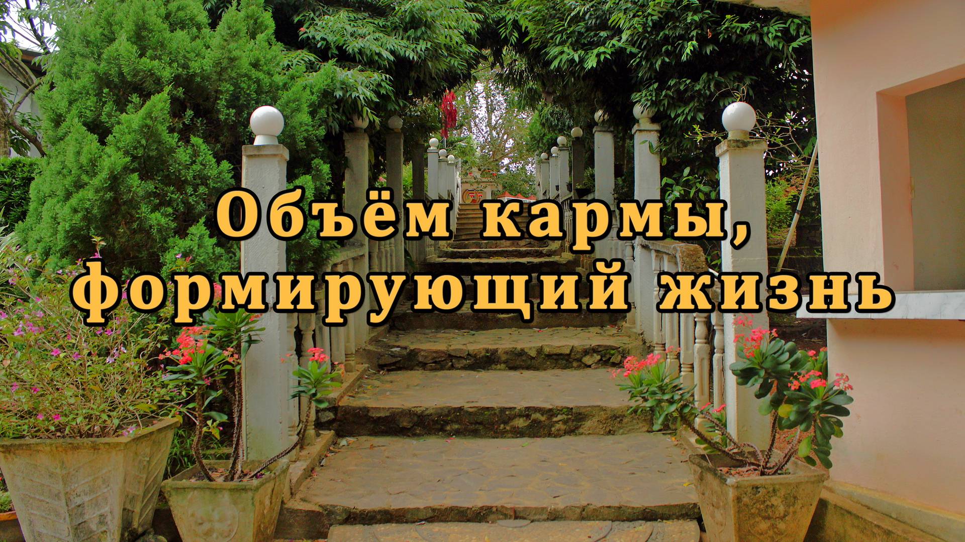 Объём кармы, формирующий жизнь