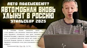 Авто подешевеют? Утильсбор 2025: новая формула с 1 мая. Автомобили хлынут в РФ из ЕАЭС? Разбираемся