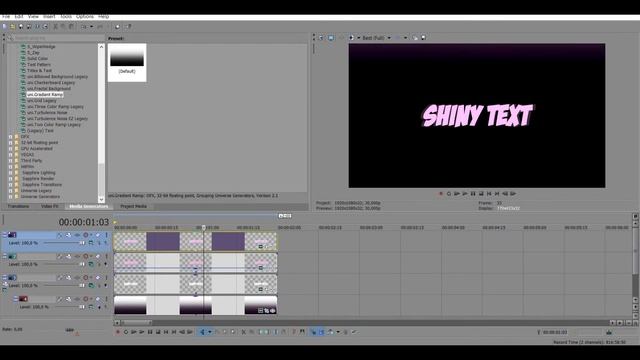 Shiny Text [3D Style] | Sony Vegas смотреть онлайн
