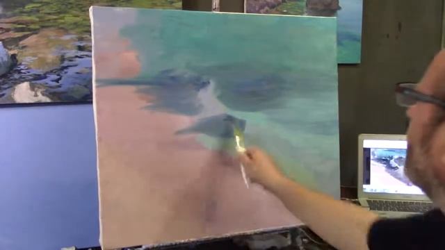 И. Сахаров Видеоурок 'Изумрудная волна' Artist Igor Sakharov Video tutorial 'Emerald Wave' смотреть онлайн