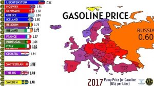 20 СТРАН С САМЫМ ДОРОГИМ БЕНЗИНОМ В ЕВРОПЕ