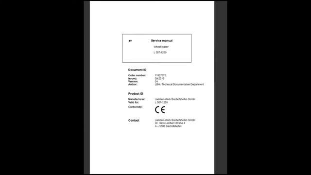 liebherr wheel loader for download go page partsmanual.online смотреть онлайн