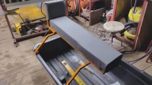 Подготовка саней.  Изготовление сиденья для мотобуксировщика.