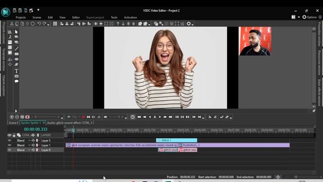 Various Transition Effect In VSDC Free Video Editor