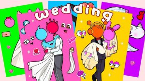 Издание Sprunki Sinner Edition, книга наклеек с модом WEDDING SUS