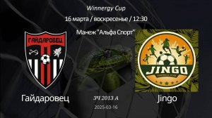 Гайдаровец — Jingo 2013 А (6+1) Winnergy Cup 16.03.2025