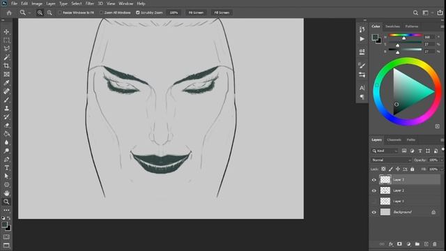 Рисую девушку 2 | thirteen_art смотреть онлайн