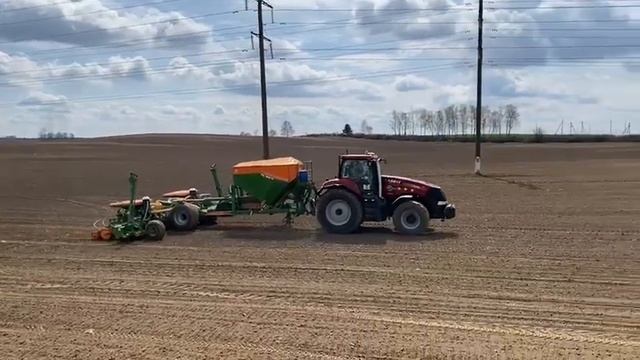 ПОСЕВ КУКУРУЗЫ. CASE IH MAGNUM 340 + AMAZONE EDX 9000