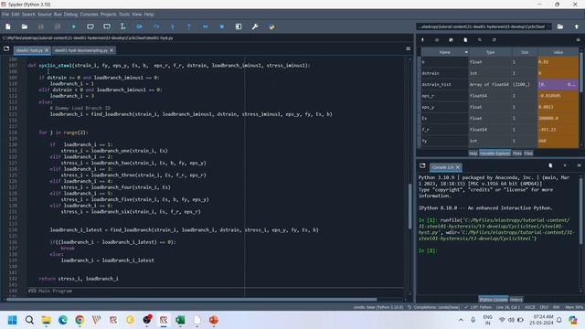 Steel01 - From Theory to Programming from Scratch - OpenSees - Cyclic Material Constitutive Model