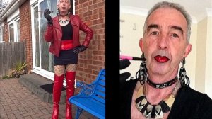 Sissy Slut Crossdresser Ian Mandy PVC Thighboots
