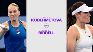 28.01.25. Кимберли Биррелл - Полина Кудерметова. WTA 500. Kimberly Birrell - Polina Kudermetova