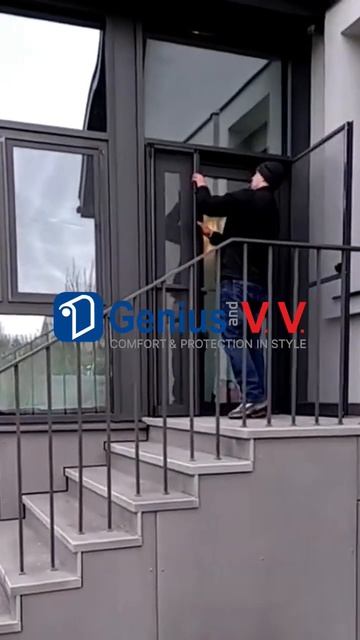 «ARAKNIS» -БЕЗПОРОЖНАЯ РАСПАШНАЯ ДВУХСТВОРЧАТАЯ МОСКИТНАЯ СИСТЕМА -”Genius”(Италия). смотреть онлайн