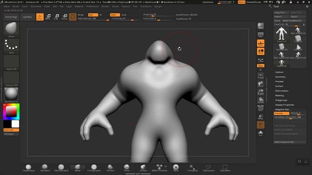 ZBrush: Adjusting Adaptive Skin #AskZbrush