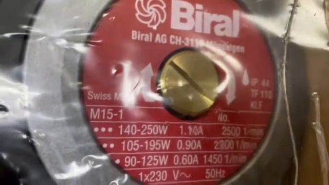 Насос циркуляционный Biral M 15-1 180 для отопления