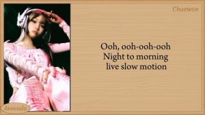 LEE SSERAFIM Perfect Night (Lyrics)