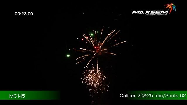 Разнокалиберный фейерверк 62 выстрела «Funtime» Maxsem MC145 смотреть онлайн