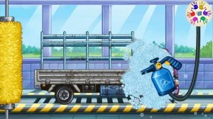 СТРОИТЕЛЬНЫЕ МАШИНЫ. Машинки строят дом. Build a house.