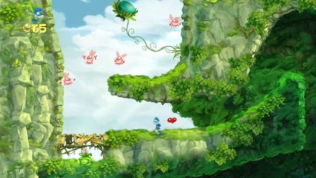 Rayman Origins. 03. Этап Punching plateaus