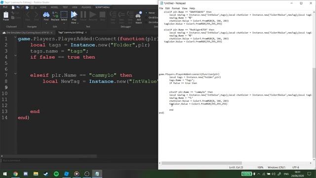 Roblox Studio  How to script Chat Tags!!  Scripting 
