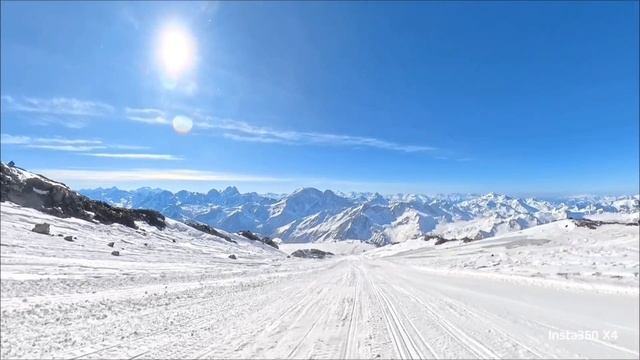 Эльбрус.Спуск на сноуборде. смотреть онлайн