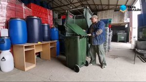 Мусорный контейнер 120 литров на колесах усиленный