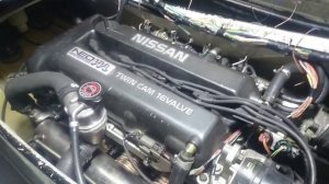 Запуск двигателя с установленным глушителем и подачей воды в выхлопной коллектор.