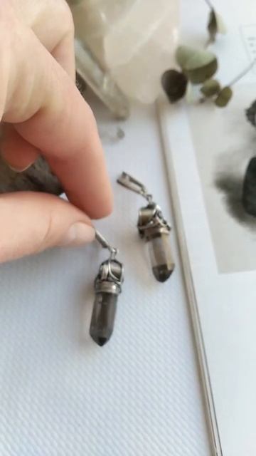 Серьги кристаллы Раухтопаз 5800₽ смотреть онлайн