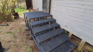 Установка крыльца на винтовых сваях за 1 день