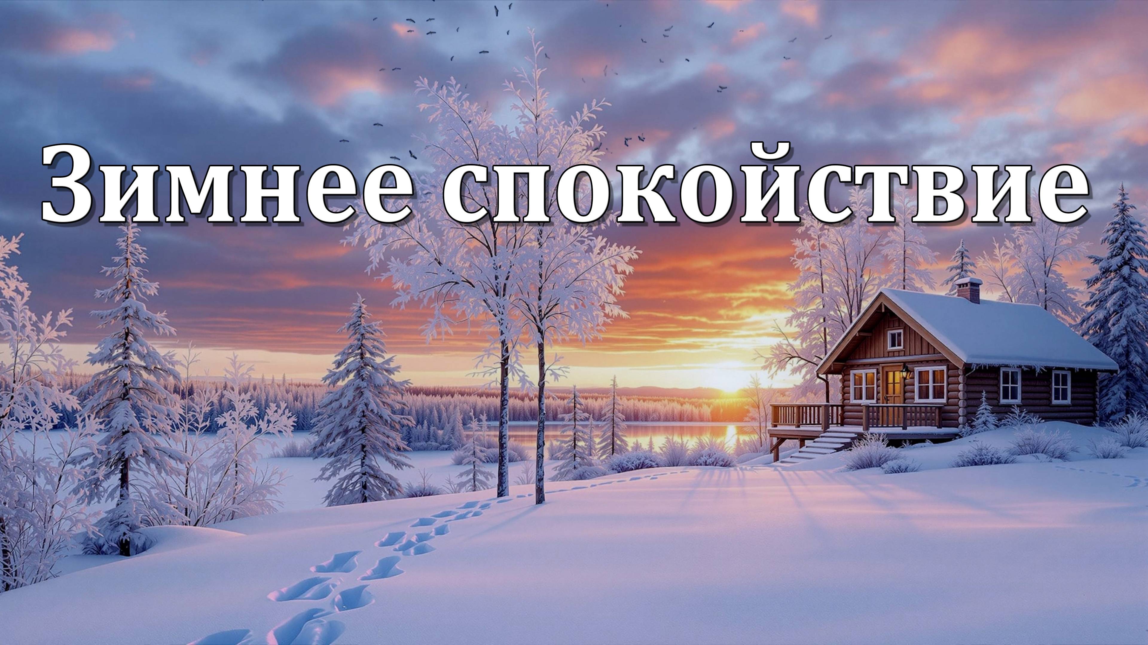 Зимнее Спокойствие | Мороз, Легкий Ветерок и Расслабляющая Музыка | 1 Час Спокойствия ❄️🌬️❄️
