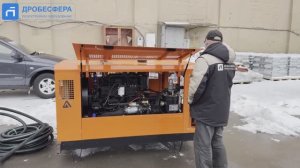 Запуск дизельного компрессора ЗИФ ПВ6/0.7