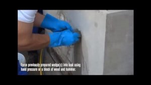 Гидропломба Пенеплаг останавливает напорную течь.Penetron(ջրի ճնշումը արգելափակող նյութ)