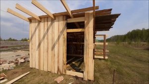 Хозблок из горбыля