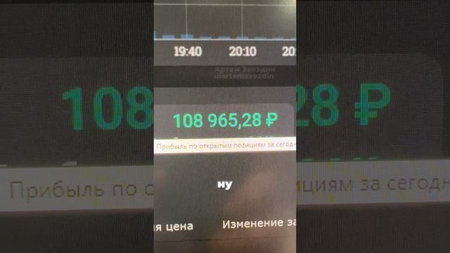Сделка трейдера на реальном счете. Артём Звёздин