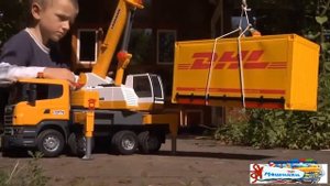 Игрушки для детей Bruder Мультик про машинки Кран Игрушки машинки для детей