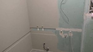 Совмещенный санузел. Галушина, 18 (часть 1) / Ремонт ванных комнат Архангельск