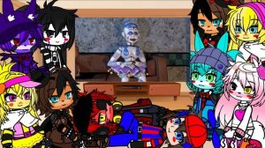 Фнаф 1 и 2 реагирует на фнаф анимации часть 2