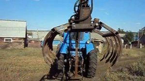 самодельный погрузчик навесной на Т-40