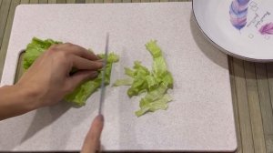 Sezar Salatının Hazırlanması.Sezar Salatı Resepti.Çox Asan Və Dadlıdır